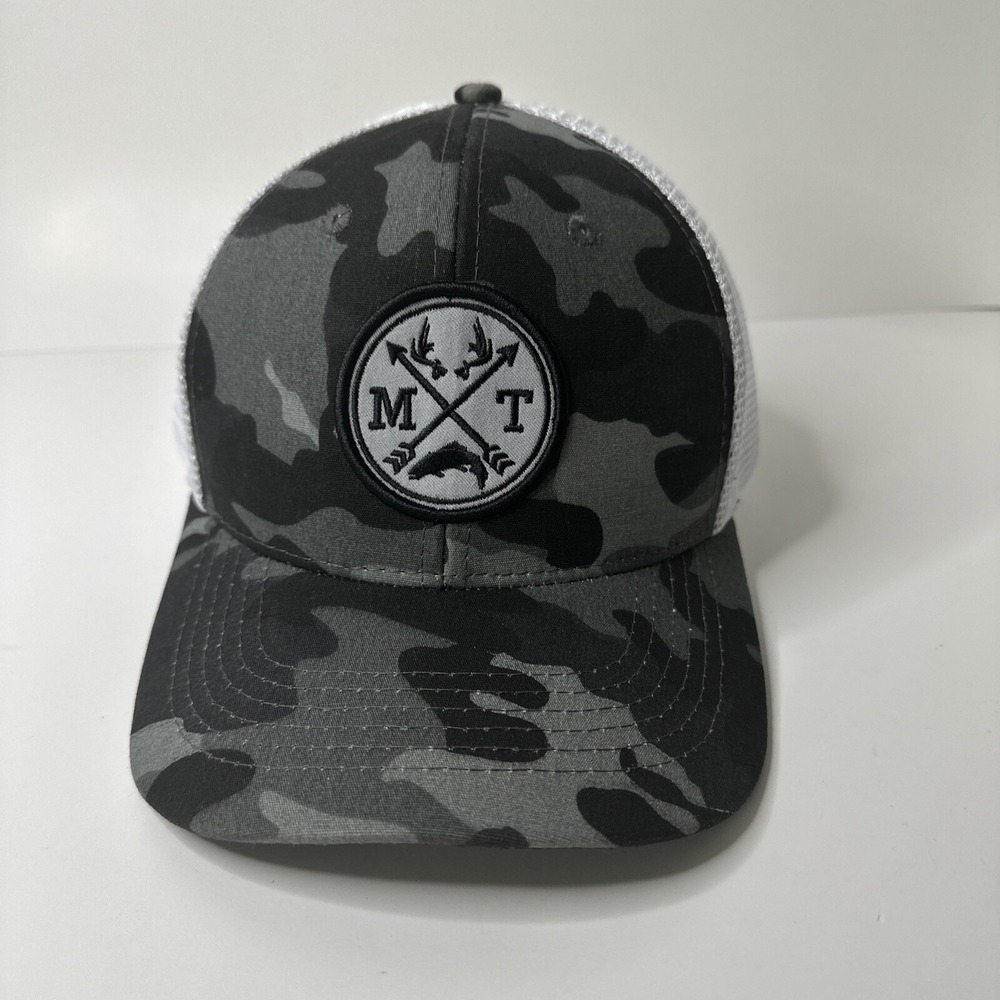 Arcadian‎ Outfitters Gray/Black Mesh Snap Trucker Hat. Excellent Condition OSFA